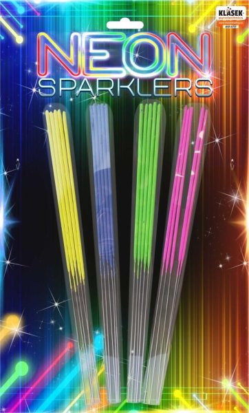 Neon Sparklers 28cm - Knallbunte neon Wunderkerzen