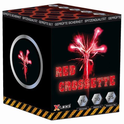 Red Crossette - 16 Schuss leises Feuerwerk