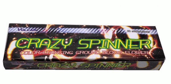 Crazy Spinner - 50 bunte Bodenwirbel als Kinder und Jugendfeuerwerk
