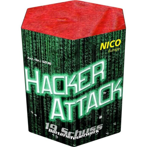 Hacker Attack - rauchende Crackling Kometen