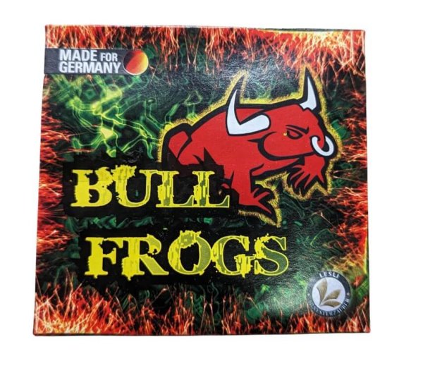 Bullfrogs von Lesli. 4 lustige Knallfrösche