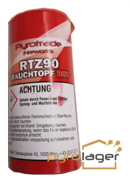 Rauchtopf RTZ90 ROT - Pyrolager.de