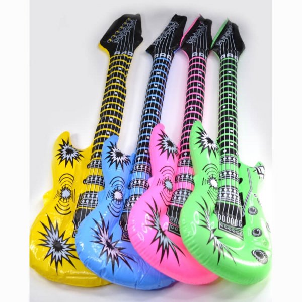 Aufblasbare Luftgitarre in 4 tollen Farben