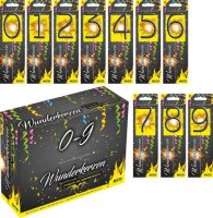 Wunderkerzen in Zahlenform Wunderkerzen in Zahlenform
