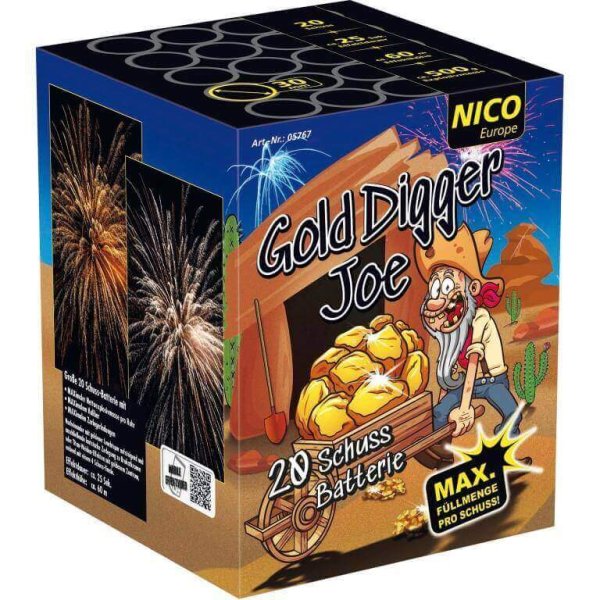 Gold Digger Joe - 20 Schuss kräftige Gold Effekte