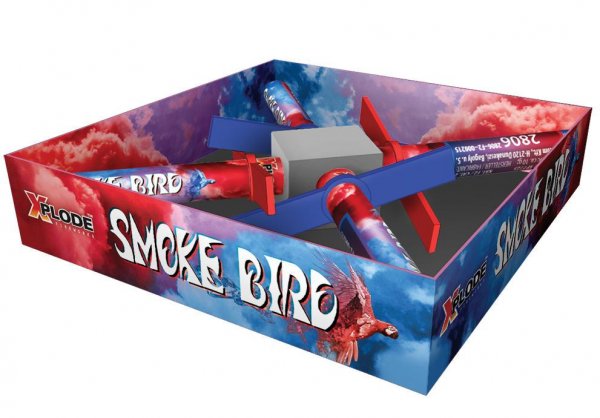 Smoke Bird - 4 mit farbigen rauch aufsteigende Feuervögel - Produktvideo