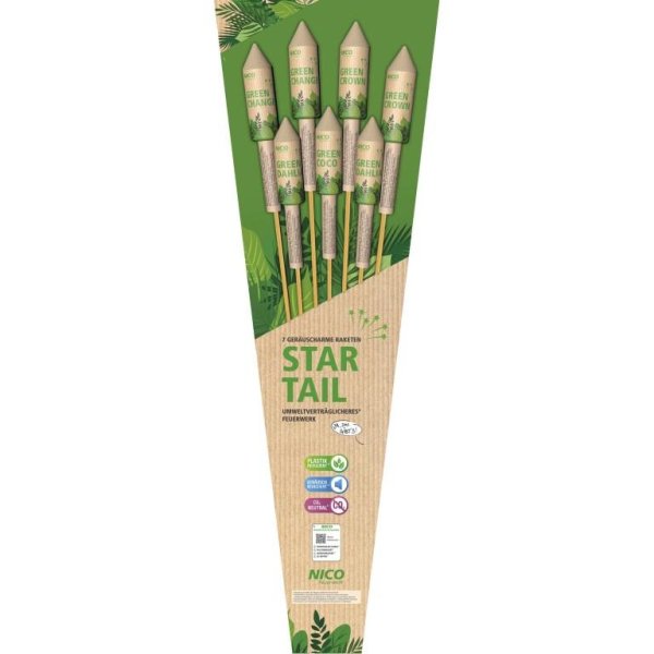 Star Tail - Green Line Raketen - 7 tolle Raketen umweltfreundlich hergestellt